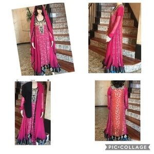 Indian Pakistani bridal facncy wear dress 3 piece